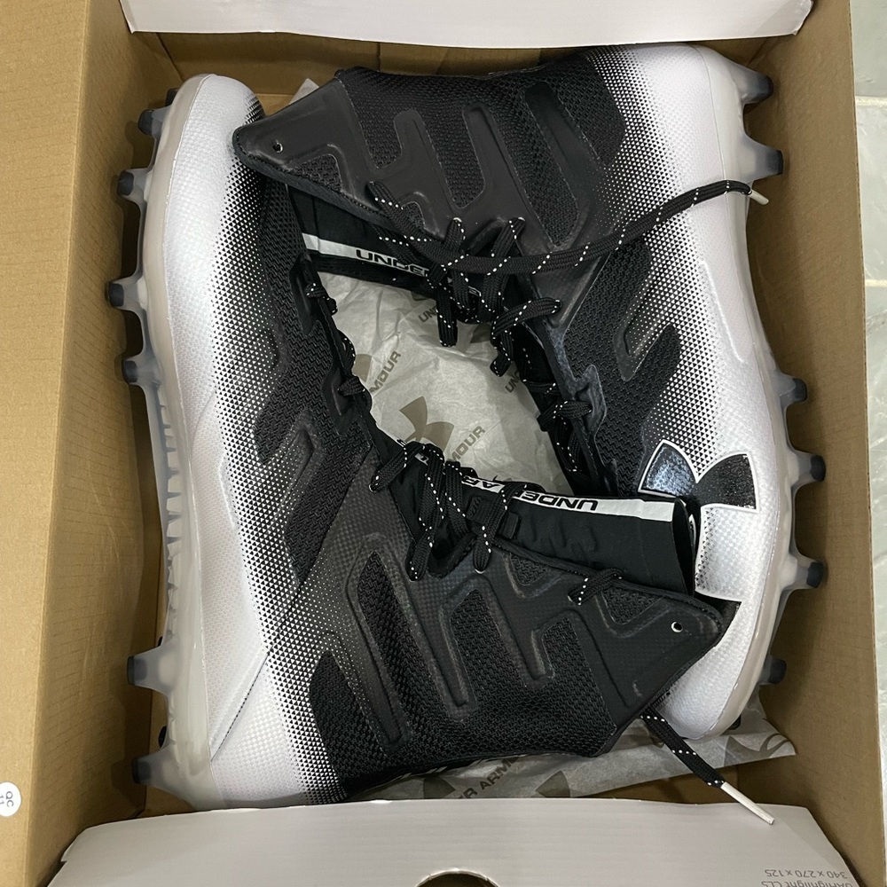 Under Armour Highlight MC Football Cleats Black Noir Mens 3000177-005